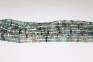 Cuentas DE FORMA DE NEUMÁTICO facetado de fluorita Natural 5,5-6 MM 16 pulgadas cuentas Heishi de corte de rueda para la fabricación de joyas - Product Image 3