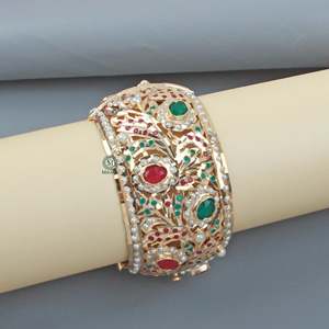 Purna Jadau Designer Brass Bangles for Wedding and Gift - Product Image 1