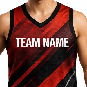 Hot verkopende op maat gemaakte ademende plus size zomer basketbaluniform teamkleding 100% polyester heren basketbaluniform set - Product Image 4