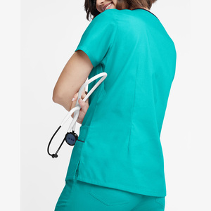 Factory Supplier Made Women Dental <b>Scrubs</b> <b>Tops</b> Best Selling Spandex Polyester Woven Fabric <b>Scrubs</b> Jersey - Product Image 6