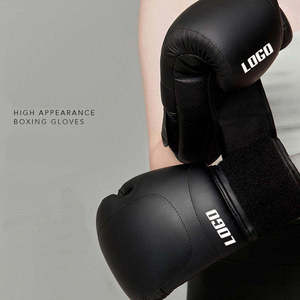 Guantes de entrenamiento de boxeo diseñados a medida para adultos, gruesos y protectores, equipo de entrenamiento transpirable, guantes de sparring de dedo completo para adultos. - Product Image 4