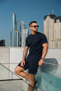 New Arrival <b>Summer</b> <b>Men's</b> Active Wear Custom Digital Printing Running T <b>Shirt</b> and Short Set Bulk <b>Men</b> - Product Image 4