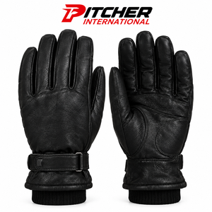 Guantes de Invierno de Cuero Unisex Personalizados, Forrados y Cálidos, para Marcas de Moda, MOQ Bajo, Marca Privada - Product Image 4