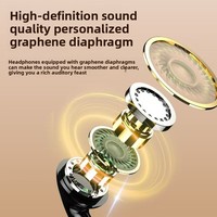 Headset Nirkabel Stereo dengan Layar LED Digital, Baterai, dan Slot Kartu TF, Chipset JL, untuk Olahraga Lari dan Bersepeda