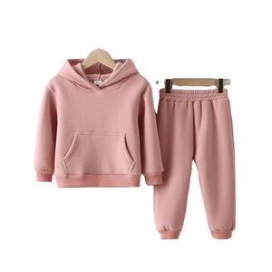Vêtements d'hiver pour enfants Vêtements pour enfants Pull chaud Fille Fleece Hoodies Pullover Sweatshirt Pant Winter Girl Boy Tracksuit Sportswear - Product Image 2