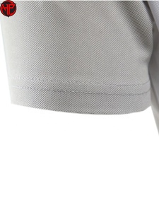 Camiseta Casual de Manga Corta para Hombre, Transpirable, de Poliéster/Algodón, 220g, Tejido de Punto, en Blanco, Negro y Gris - Product Image 4