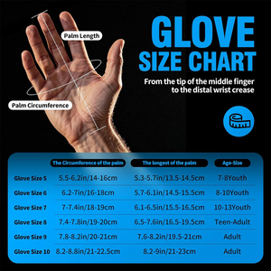 Wholesale Leather Goalkeeper Gloves for Adult Team-Lightweight Anti-Slip <b>Hook</b> Loop Closure Customizable Football Training Gloves - Product Image 5