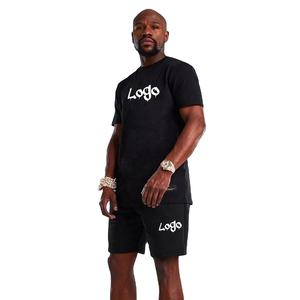 Custom Designed Logo Men's Active <b>Tops</b> Wholesale Sports Tracksuit Beach Wear <b>Short</b> <b>Sets</b> with T Shirt <b>and</b> <b>Shorts</b> Twin <b>Sets</b> - Product Image 1