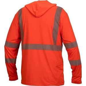 Safety Security Hi <b>Vis</b> Workwear <b>Fleece</b> Hoodie <b>High</b> Visibility Hivis Hiviz Two Tone Knit Cotton Work Wear <b>Fleece</b> Safety Workwear - Product Image 5