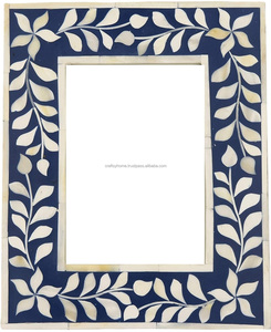 Best Quality Craftsy Home Handcrafted MDF Bone Inlay <b>Photo</b> <b>Frame</b> Customized <b>Vintage</b> Style India Carved Copper Technique - Product Image 6