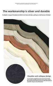 เสื้อยืดคอกลมแขนสั้นผ้าฝ้ายออร์แกนิค 100% น้ำหนัก 240 กรัม คุณภาพสูง สำหรับผู้ชาย ระบายอากาศได้ดี เป็นมิตรกับสิ่งแวดล้อม รับผลิตเสื้อผ้าขายส่งตามสั่ง - Product Image 2