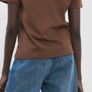 Chemise unie pour femme, service OEM, conception avec logo personnalisable, design de haute qualité à prix abordable, style décontracté - Product Image 5