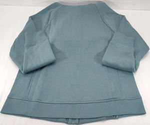 Sweat-shirt à capuche oversize pour femme, style décontracté, couleur jade, fermeture éclair intégrale, manches longues, prix abordable - Product Image 5