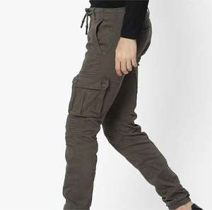 Pantalones Cargo para Mujer, Cómodos, para Exteriores, con Múltiples Bolsillos, Casuales, Transpirables, Mezcla de Algodón, Estilo Diario - Product Image 3