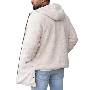 OEM Custom Logo Hot Selling <b>Men's</b> Winter Warm Hooded <b>Jacket</b> Zipper Eco-Friendly Windproof Breathable Casual Double Faced - Product Image 5