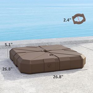 Base per Ombrellone da Esterno Quadrato Resistente da 3m con Supporto a Sbalzo e Capacità di 65kg, Raggio Ombrellone 2.7m - Product Image 3