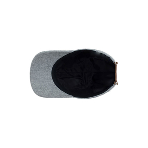 Gorra de Béisbol Gris de 6 Paneles, Cierre Ajustable con Adhesivo Mágico, Unisex, Casual para Adultos, Color Sólido, Gorra de Jersey de Algodón - Product Image 5