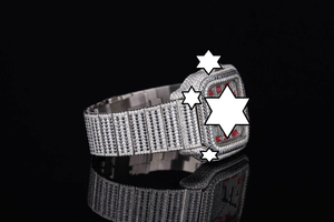 Nouvelle conception, montre mécanique de luxe faite à la main en acier inoxydable, boîtier carré, verre saphir, analogique, bouton poussoir, fermoir caché, diamant - Product Image 4