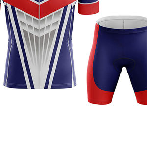 Ensemble personnalisé de maillot de cyclisme d'été et de short de VTT pour homme - 100% polyester, logo personnalisé - Product Image 4