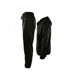 Conjunto Deportivo Gris para Hombre, con Capucha y Cremallera, Pantalones Largos, Ropa Casual de Otoño, Color Sólido, Transpirable, Material de Poliéster y Algodón - Product Image 4