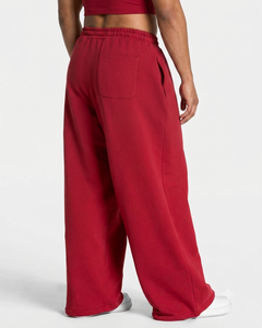 OEM Men's Custom Contrast Line <b>Oversized</b> Jogger Premium Quality Cotton Fleece Trouser Wide Leg Men's Back Pocket <b>Sweatpants</b> OEM - Product Image 2