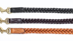 Laisse pour chien en cuir tressé de tannerie Pear Tannery - Product Image 2