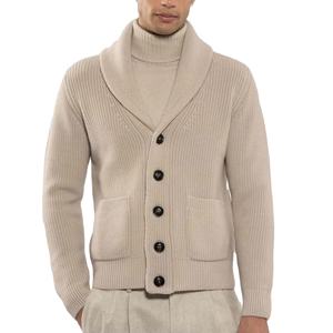 Pull en mohair personnalisé avec logo OEM & ODM, manteau d'hiver pour homme, pull à manches longues en tricot moelleux, cardigan en mohair pour homme - Product Image 1