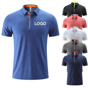 Polo de golf personnalisé pour femmes et hommes, en polyester et élasthanne, à séchage rapide, pour l'extérieur, à manches courtes, tricoté, vierge, pour hommes - Product Image 1