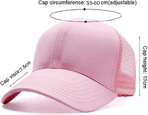 หมวกแก๊ปตาข่ายสีดำพรีเมียม หมวกเบสบอลแบบปรับได้ หมวกแก๊ปแบบ Snapback ปรับได้ หมวกเบสบอลแบบ Snapback ปรับได้ หมวกตาข่ายแบบ Trucker สำหรับทุกเพศ - Product Image 6