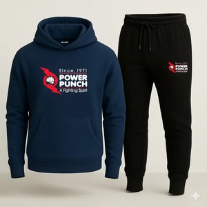 ชุดวอร์มลำลองพิมพ์ลายคุณภาพพรีเมียมสำหรับผู้ชาย เสื้อฮู้ด กางเกงขายาว สตรีทแวร์  รับสกรีนโลโก้ สำหรับออกกำลังกายกลางแจ้ง - Product Image 5