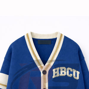 Suéter Cárdigan Universitario con Logotipo, Suéter de Punto con Botones HBCU, Fabricante Mayorista OEM ODM - Product Image 2