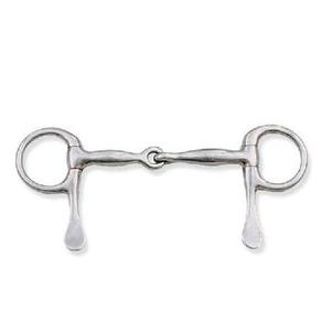 Half Spoon Mullen Mouth Bit Stainless Steel – Horse Training Bit Straight Bar Curved Spoon <b>Equestrian</b> Equipment - Product Image 5