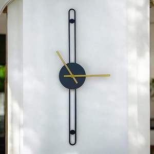 Horloge murale moderne de luxe style Art Déco, horloge décorative pour salon, chambre, bureau, décoration intérieure à prix avantageux - Product Image 3
