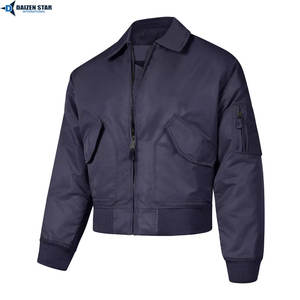 Chaqueta Bomber Unisex Ligera de Lona DAIZEN STAR de Calidad Premium, Estilo Urbano, Servicio OEM, Cuello Alto, Teñido Liso, Color Sólido - Product Image 3