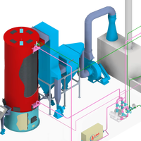 Caldera Industrial Vertical de Alta Presión para Aceite Térmico de Biomasa, con Salida de Vapor y Control Avanzado