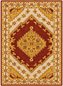 Alfombra Oriental Persa de Lana Negra y Dorada de Estilo Vintage con Borde Floral Decorativo y Diseño de Árbol de la Vida - Product Image 5