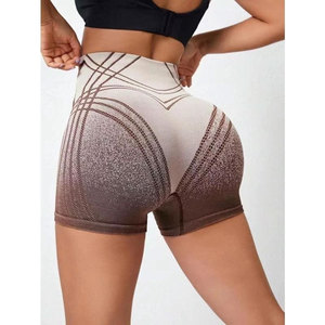 Shorts de sport taille haute en tissu Oxford imperméable avec nœud en dentelle, tricotés, respirants, en coton élasthanne, taille élastique, bouton classique pour femme - Product Image 6