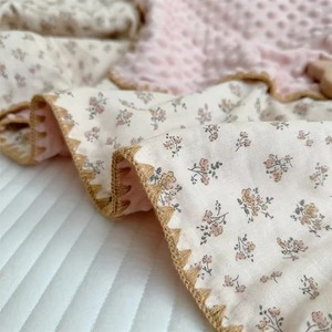 Couverture pour bébé super douce et confortable en coton tissé, impression personnalisée, couverture pour nouveau-né - Product Image 2