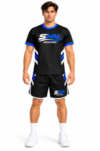 Uniforme de entrenamiento de Muay Thai personalizado para hombre, camiseta sublimada de alto rendimiento con pantalones cortos de boxeo, conjunto de ropa deportiva para equipo de lucha de kickboxing - Product Image 5