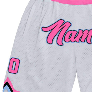Shorts en maille pour hommes en gros, personnalisés, décontractés, en polyester, pour le basketball, la course et le sport, respirants, 5 pouces - Product Image 3