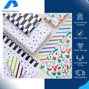 Indian Manufactured High Quality Wood Pulp 50-100 GSM Smooth-finish Eco-Friendly Recyclable Gift Packaging Multi Colors - Product Image 2