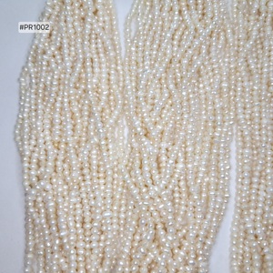 ไข่มุกน้ำจืดทรงกลมพรีเมียม เจาะรูเต็มเม็ด ขนาด 2.75 ถึง 3.25 มม. 7 พวง 163 เส้น น้ำหนัก 1515.4 กะรัต ไข่มุกเม็ดเดี่ยวสำหรับทำสร้อยคอเครื่องประดับ - Product Image 2