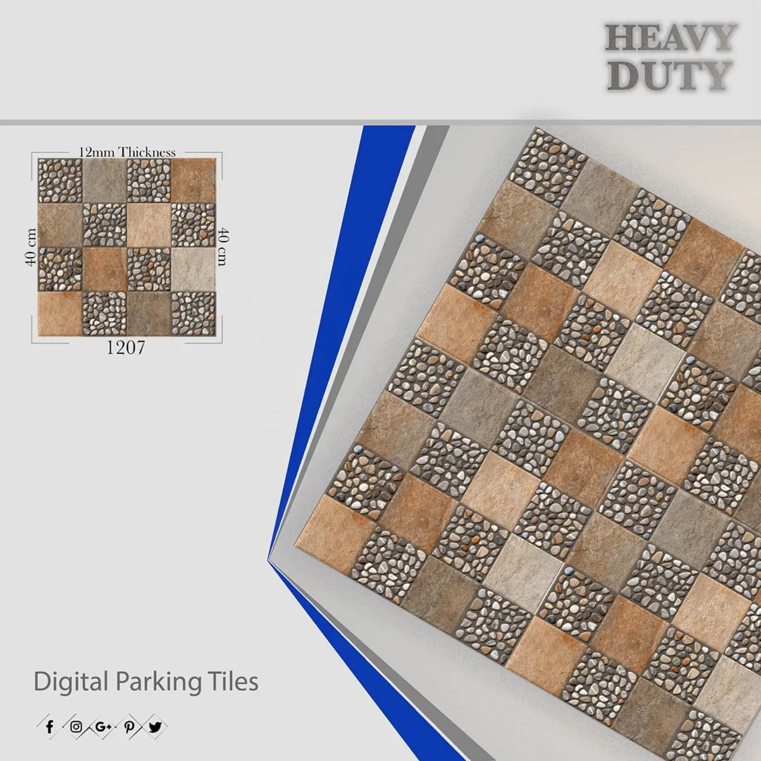 400x400mm Heavy Duty Outdoor Guter Preis Kajaria Company Produziert Keramik Parkplatz Digital Porzellan Bodenfliesen im Großhandel