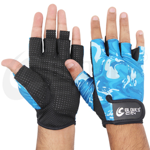 Gants d'entraînement de musculation pour femmes GLOVES City Hot Blue, design par sublimation, couleur rose, pour l'entraînement féminin 2026 - Product Image 1