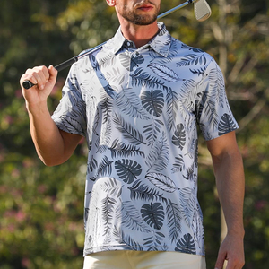 Casual Fashion Mens for Shirts Custom Soft Polyester Short Sleeve Golf for Digital Print Pocket Design for Branding Retail - Product Image 3