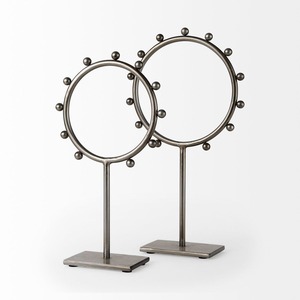 Vintage Metal Table Decor Centerpiece Inspired By Classic Modern Design For Timeless Interior Decoration Style - Product Image 1