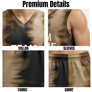 Tenue de basketball personnalisée pour hommes, kit d'équipe de club, nouveau design, uniforme de basketball respirant avec faible MOQ - Product Image 5