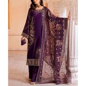 Stylish Ethnic Style Summer Salwar Kameez Pakistani Women's <b>Printed</b> for Swiss Cotton/Lawn Dress <b>Islamic</b> Clothing for Ladies - Product Image 2