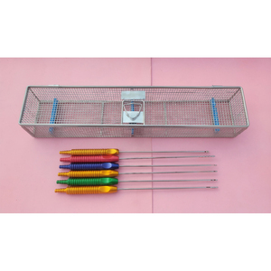 Liposuction Fixed Handle Cannulas <b>Set</b> of 6 Pcs Lipo Plastic Cosmetic Surgery - Product Image 1