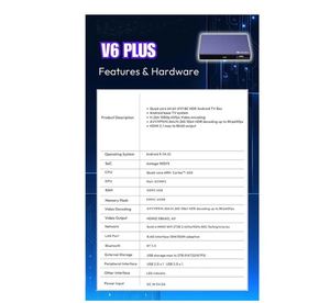 vSeeBox V6 Plus 2026, Caja de TV Android 8K HDR de Última Generación, WiFi 6, Bluetooth 5.2, Reproductor Multimedia Inteligente, Caja IPTV con Control Remoto por Voz - Product Image 4